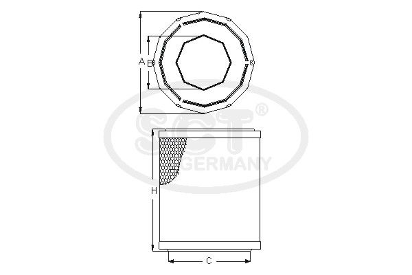 SCT GERMANY Воздушный фильтр SB 3294 KIT